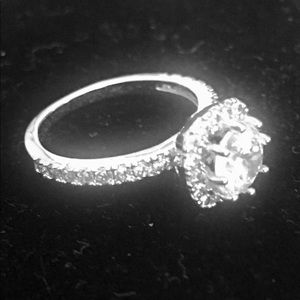 Lab-created synthetic diamond ring